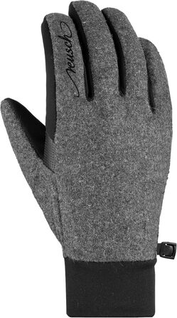 Жіночі рукавички Reusch Saskia Touch-Tec, сенсорні, чорні-сірі, розмір 6.5
