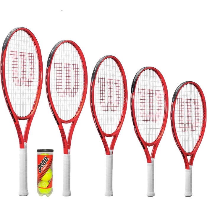 Дитяча тенісна ракетка Wilson Federer Junior з чохлом та м'ячами (19', 21', 23', 25', 26')
