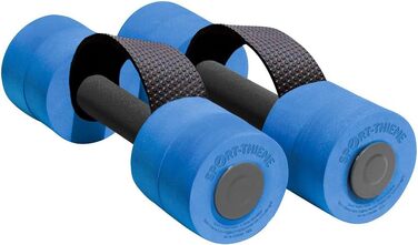 Гантелі для аквафітнесу Sport-Thieme з петлею | Гантелі для аква-джогінгу з оптимальною плавучістю та опором води | Дві розміри | Шкіряний матеріал, блакитні, дитячі