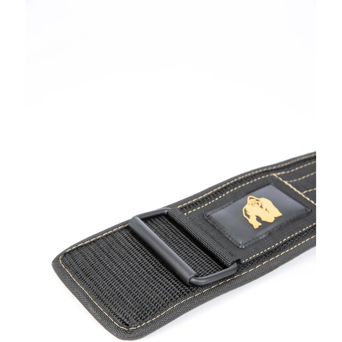 Пояс для бодібілдингу Gorilla Wear 4 дюйми, нейлоновий, чорний, унісекс, для фітнесу та тренувань