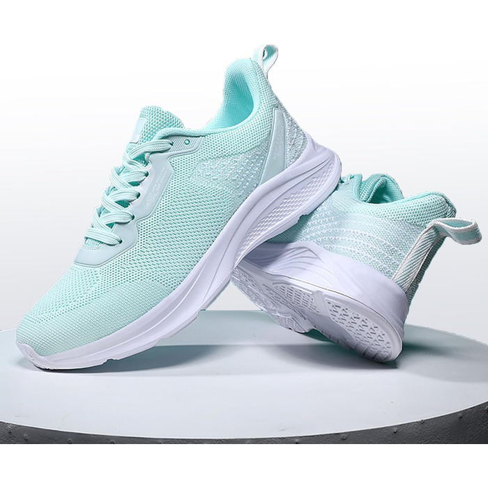 Спортивне взуття для жінок та чоловіків: кросівки для бігу, фітнесу, прогулянок та повсякденного носіння. Розміри 35-45 EU, колір: зелений (208apfelgrün)