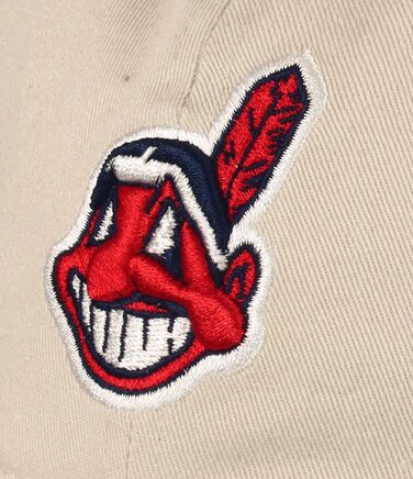 Кепка New Era Cleveland Indians Wahoo Logo 9twenty, універсальний розмір, бежевий