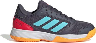 Дитячі кросівки Adidas Ligra 8 для залу (33 EU, Aurora Onix Flash Aqua Semi Lucid Red)
