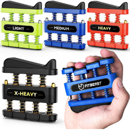 FitBeast Fingerkrafttrainer: Набір для тренування пальців (4 шт.) - для музикантів, скелелазів