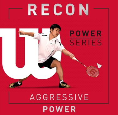 Бадмінтонна ракетка Wilson Recon 85 з чохлом, повнорозмірна