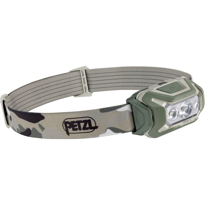 Ліхтар на голову Petzl ARIA 2 RGB - 450 люмен, камуфляж, 3 AAA-батарейки