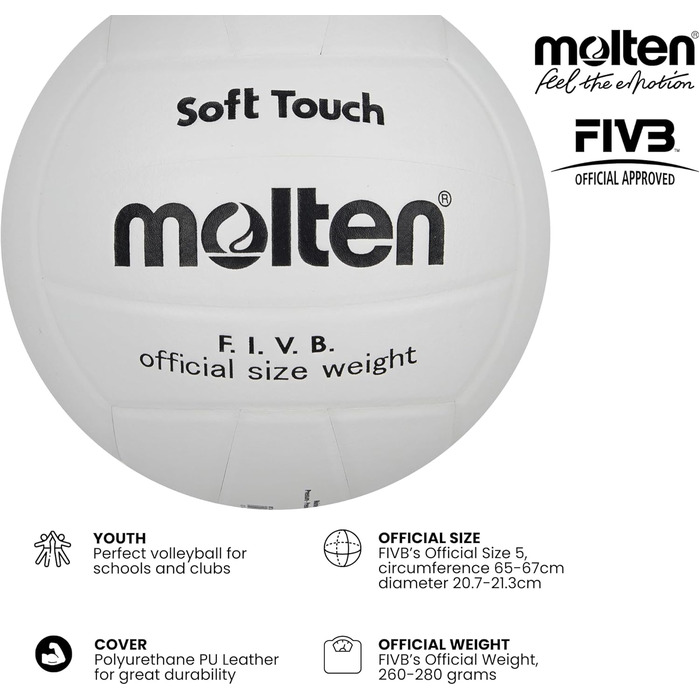 Волейбольний м'яч Molten v58SL - Білий