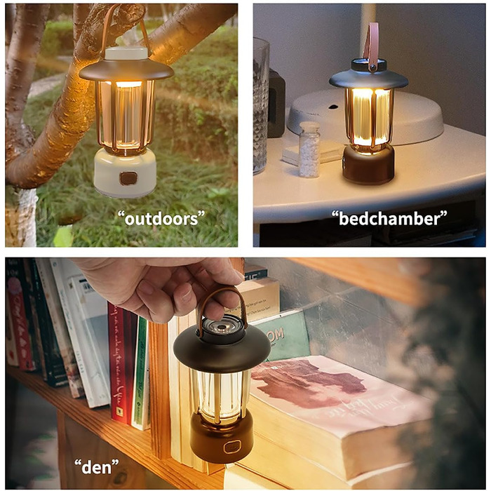 LED кемпінговий ліхтар AuRiver: портативна лампа з USB зарядкою, 3 режими світла, IPX3, для кемпінгу, намету, дому та надзвичайних ситуацій