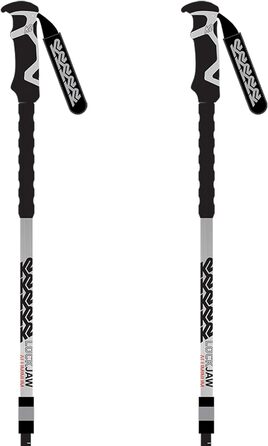 Лижна палиця K2 Lockjaw ALU-Eva для дорослих, алюмінієва, срібляста, 105-145 см