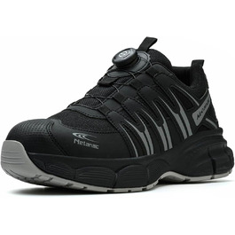 Чоловічі та жіночі робочі черевики з металевим носком, зручні та дихаючі, широка колодка, гумова підошва, сірі, 42 EU