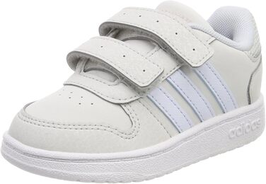 Кросівки баскетбольні adidas Hoops 2.0 CMF C для дітей, сірі та зелені, 27 EU