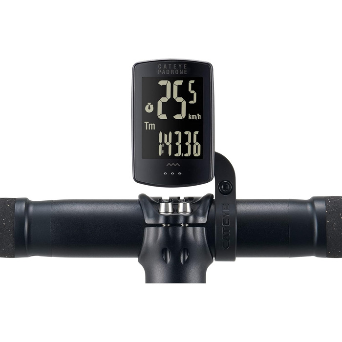 Велокомп'ютер CATEYE Padrone Out-Front CC-PA100W, бездротовий, чорний