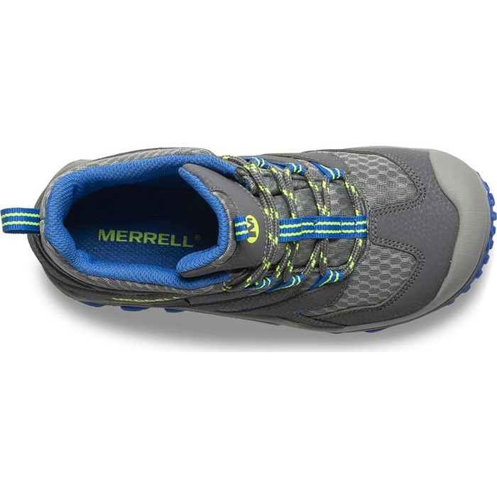 Дитячі черевики Merrell Chameleon 7 Access Mid WTRPF, унісекс, сірий/блакитний, розмір 1 Little Kid