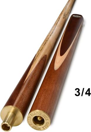 Кю AONETIGER для більярду: ручна модель 3/4 з дерев'яним шафтом, 3 частини, 57'', вага 18oz, наконечник 10mm, з аксесуарами та чохлом