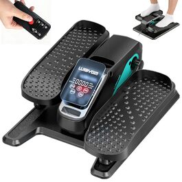 Еліптичний тренажер під стіл, тихий, моторний тренажер для ніг з інтелектуальним пультом керування, 12 швидкостей, ручні програми, Auto/3 автоматичні програми, LCD-дисплей