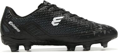 Чоловічі футбольні бутси для гри на траві, легкі, чорно-сі кольори, розмір 39/40 EU, покращений зчеплення та комфорт