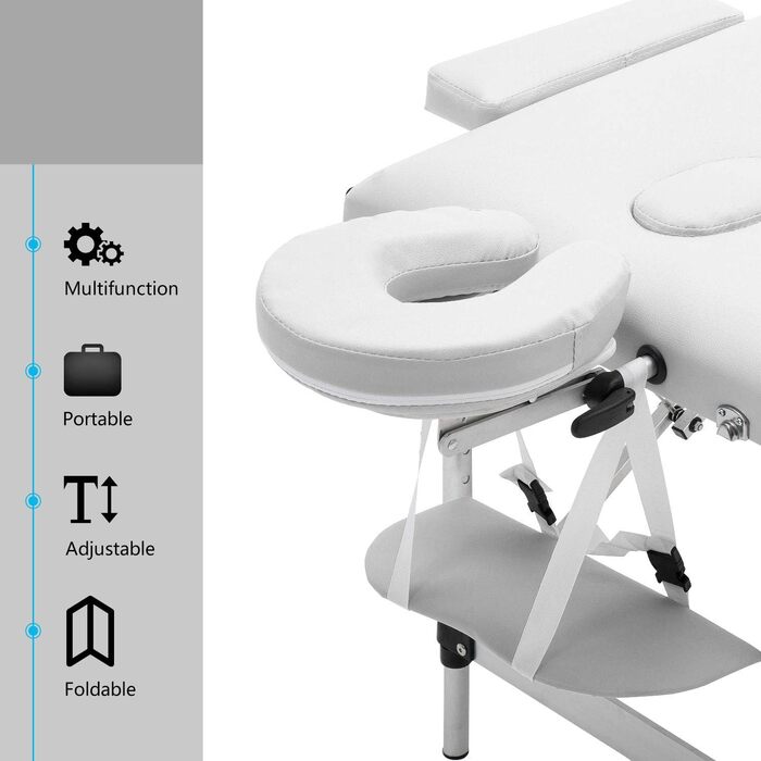 Крісло-масажер Mondeer Mobile, білий, 198x60x81 см