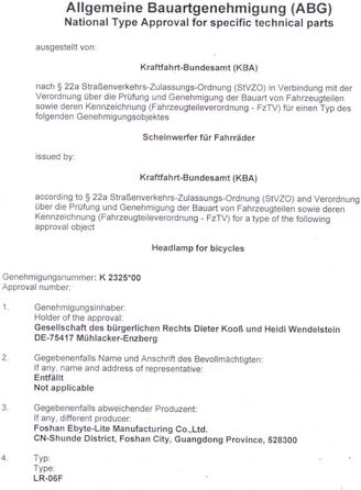 Велосипедні ліхтарі SPGOOD: комплект переднього та заднього ліхтаря, USB-C, водонепроникні (IPX5), сертифіковані StVZO