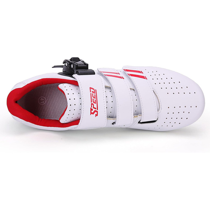Велосипедні черевики для жінок та чоловіків MTB, Radsport, Mountainbike, кросівки, дихаючі, outdoor, велосипедні, Spin, MTB (44 EU, білий, червоний)