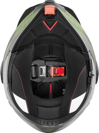Шолом мотоциклетний Bogotto FG-102 Safari Fiberglas, чорний/сірий/зелений, M