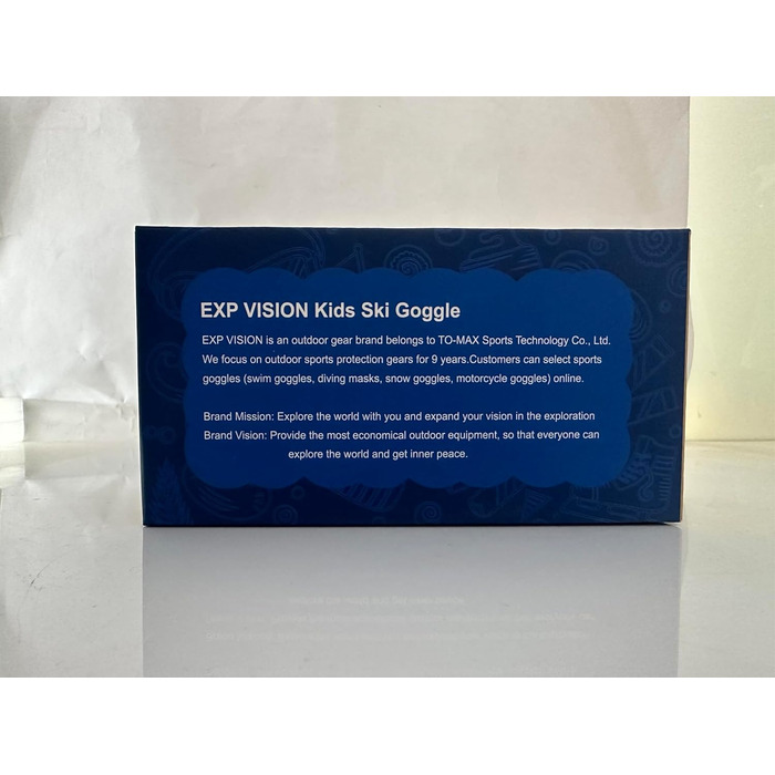 Дитяча лижна маска EXP VISION, антифог, UV-захист, для сноуборду, поверх окулярів, для хлопчиків і дівчат, жовта оправа/золота лінза