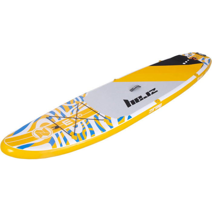 Надувна SUP-дошка Zray E11 Dropstitch, 335x81x13 см, жовта, з веслом, насосом і сумкою
