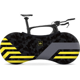 Чохол для велосипеда Velo Sock Unisex для дорослих, підходить для 99% велосипедів, жовті лінії
