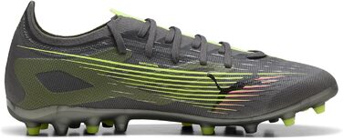 Кросівки футбольні PUMA Ultra 5 Match Mg, 41 EU, Матовий Сріблястий, Жовтий, для унісекс