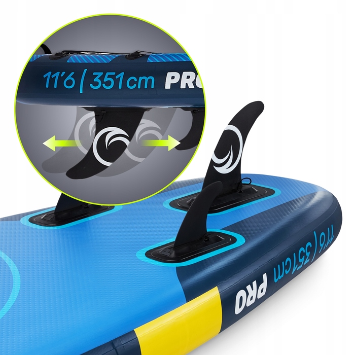 Надувна SUP-дошка Tsunami, 350 см, багатоколірна, однокамерна