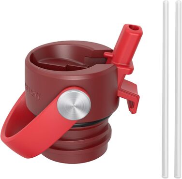 Термофляга Super Sparrow FlipFlow 1.2л сталева з соломинкою, BPA-free - для спорту, подорожей, школи, активного відпочинку (C-Lava)