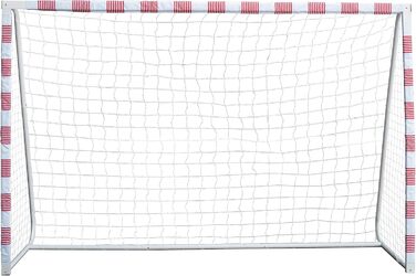 Футбольні ворота Sandora Volley XL 300x200x90 см або L 300x160x90 см Ron-Robert Zieler Edition червоно-білі, для дітей і підлітків, для гри на вулиці