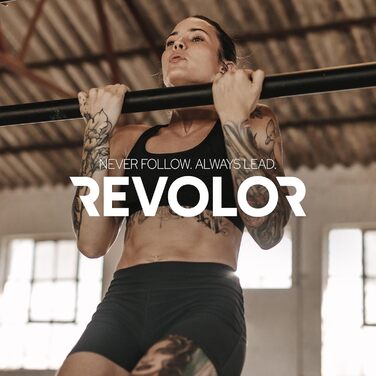 Кімнатна турнік REVOLOR для дверей – без свердління – до 300 кг – з Double-Gear замиканням, рівнем та антиковзними накладками – для тренувань вдома