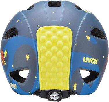 Дитячий велосипедний шолом uvex oyo style, легкий, з LED підсвіткою, індивідуальне регулювання розміру, deep space matt, 50-54 см
