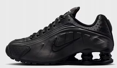 Кросівки Nike Shox R4 (GS) жіночі/підліткові, чорні, комфортні, р. 37,5