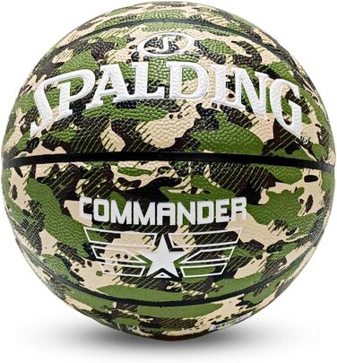 Баскетбольний м'яч Spalding Commander Sz7 Camo для дорослих, унісекс, камуфляжний
