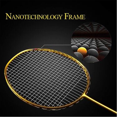 Ракетка для бадмінтона Senston N80 з графіту та карбону, легка, з сумкою (срібна)