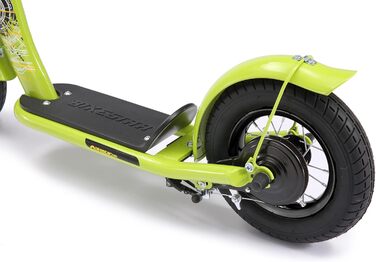Дитячий роликовий самокат STAR SCOOTER з повітряними колесами (10 дюймів) для хлопчиків та дівчаток 4-5 років. Зелений