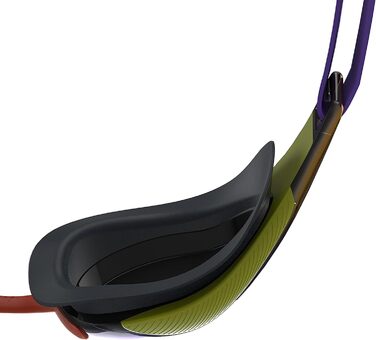 Унісекс окуляри для плавання Speedo Fastskin Hyper Elite з дзеркальним покриттям, універсальний розмір, фіолетово-зелені