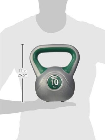 Гиря York Fitness вінілова 10 кг для домашнього тренування, бодібілдингу та важкої атлетики
