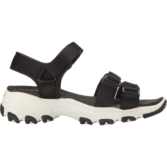 Сандлії Skechers D'lites-Fresh Catch на підборах, чорні, 38 EU, сатин, нейлон