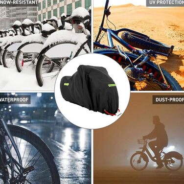 Водонепроникний чохол для велосипеда MOZMY на 1-3 велосипеда, 210x112x112 см, захист від погодних умов, з отворами для замка