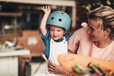Дитячий унісекс велосипедний шолом Scoot&Ride XXS, відбивний, сталь, розмір S
