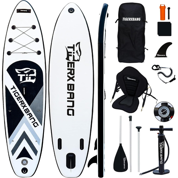Надувна SUP-дошка Tigerxbang з повним комплектом весла та аксесуарів для сапсерфінгу
