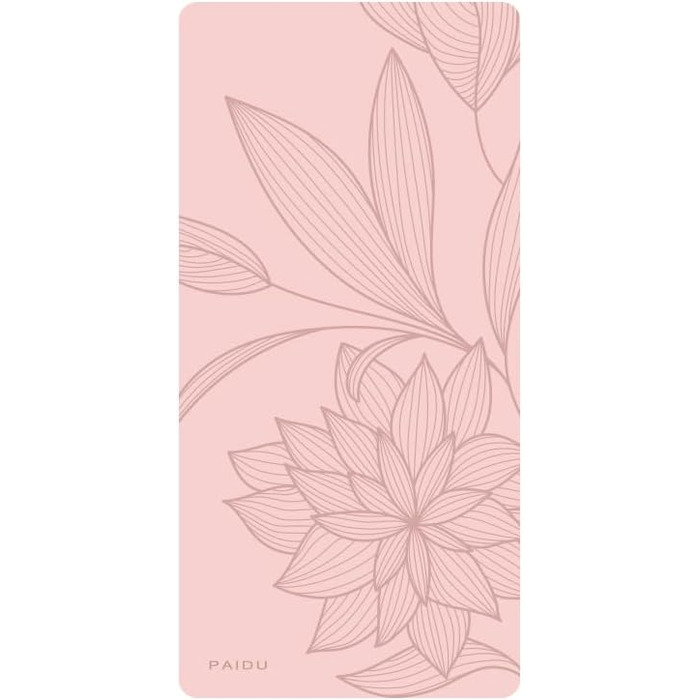 Килимок для йоги великого розміру 72'x36'x0.4' - комфортний, неслизький, для занять вдома, в залі або в студії. Колір: Рожевий