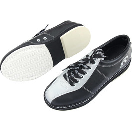 Чоловічі кеди для боулінгу SDEQA, шнурівка, для газону, антиковзаючі, легкі, розмір 41 EU, чорний сріблястий