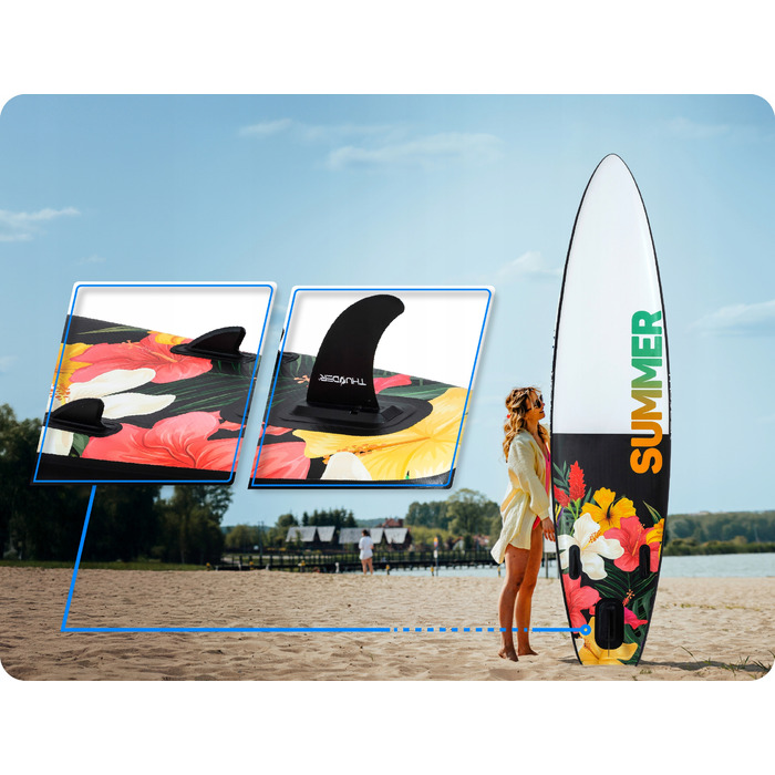 Надувна SUP-дошка 320 см Thunder: плавуча модель із сидінням та повним комплектом