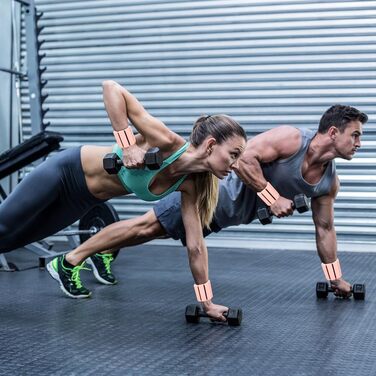 Набір обтяжувачів для зап'ястя та кісточок, регульовані (2 шт., 0.45 кг) - для йоги, пілатесу, ходьби, фітнесу (рожевий)