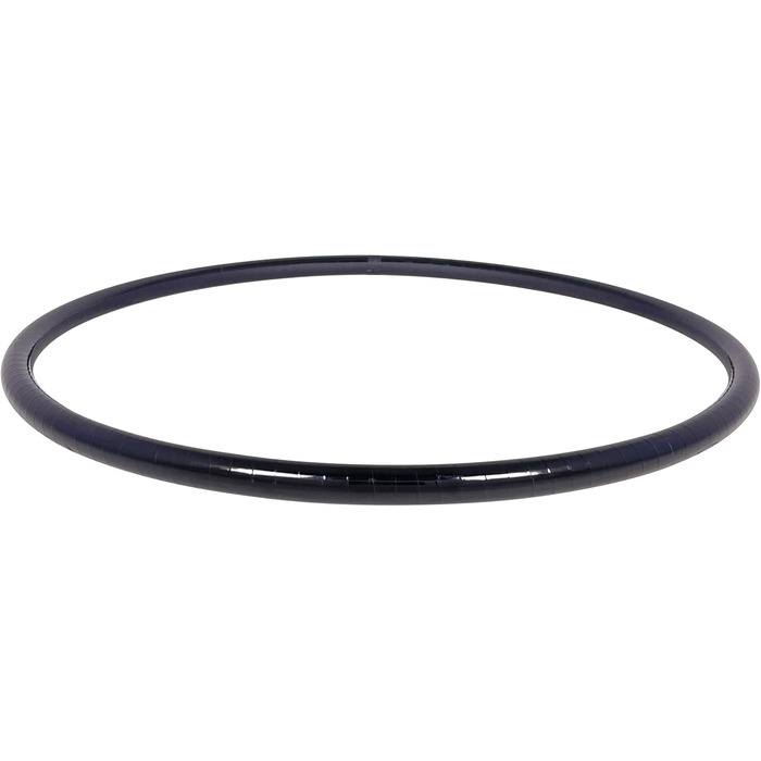 Обруч для фітнесу Zirkus Hula Hoop, металеві кольори, діаметр 70/75/80/85/90 см, чорний, Ø90 см
