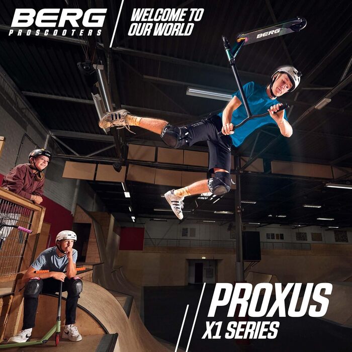 Скутер для трюків BERG Proxus X1: легкий, стабільний, з IHC компресією, ABEC 9, для дітей