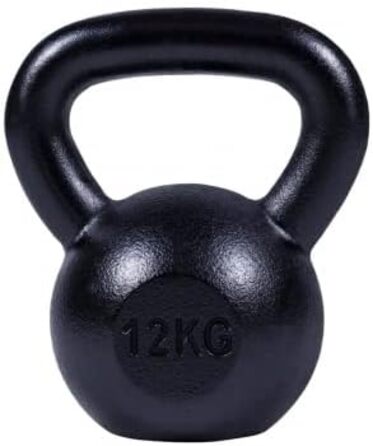 Кетлбелл GORILLA SPORTS® 2-32 кг, гачане залізо, для силових тренувань, одиничний або набір, захисне покриття, срібний/чорний